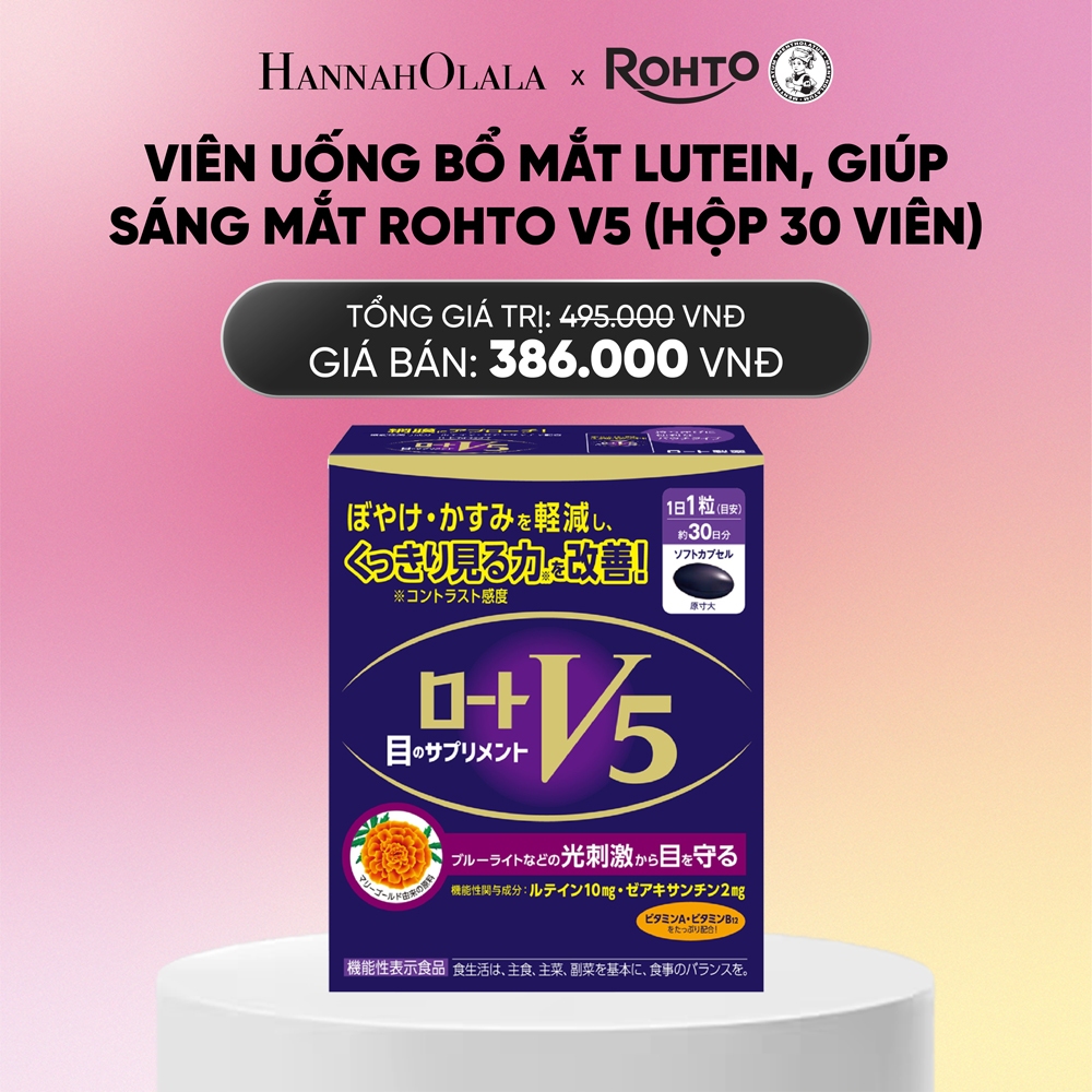 [KOL] Viên uống bổ mắt Lutein, hỗ trợ cải thiện thị lực Rohto V5 ( Hộp ...
