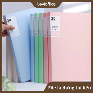 File Lá A4 Đựng Tài Liệu Nhiều Ngăn LoviOffice No.6180 – Chất Liệu Nhựa PP Cao Cấp Dẻo Dai, Bảng Màu Pastel