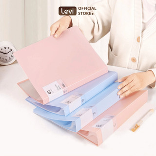 File Lá A4 Đựng Tài Liệu Nhiều Ngăn LoviOffice No.6180 – Chất Liệu Nhựa PP Cao Cấp Dẻo Dai, Bảng Màu Pastel