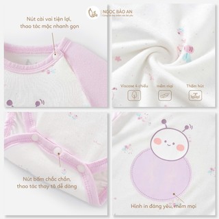 M&B (0-12M) Bodychip dài tay và nón cột dây vải Viscose co giãn 4 chiều mềm mịn cho bé sơ sinh.