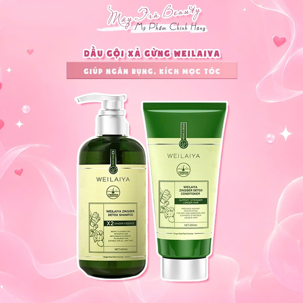 Dầu gội xả gừng Weilaiya Luxury Giúp ngăn rụng, kích mọc tóc