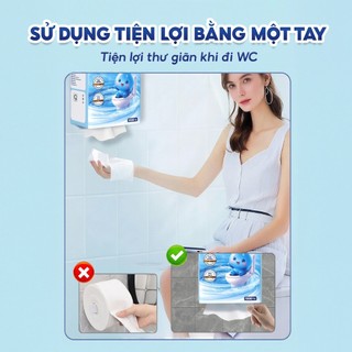 [TẶNG BÌNH GIỮ NHIỆT] Giấy vệ sinh cao cấp Melto TopGia 1000 tờ mềm mịn, tiện lợi an toàn