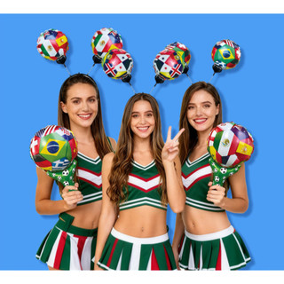 🔥 Bộ bóng bay World Cup 2026 – bóng trang trí bữa tiệc bóng đá – Không khí cổ vũ trọn vẹn
