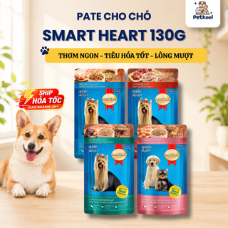 [COMBO] Thức ăn cho chó SmartHeart, pate cho chó 130gr Pet Kool