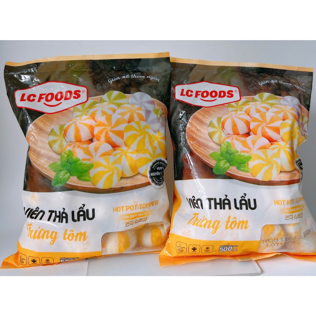 500g Bánh bao hải sản nhân tôm rong biển (màu vàng)