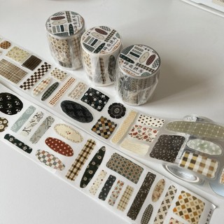 Tape Yier nền hoa trang trí Floral patchwork