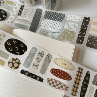 Tape Yier nền hoa trang trí Floral patchwork