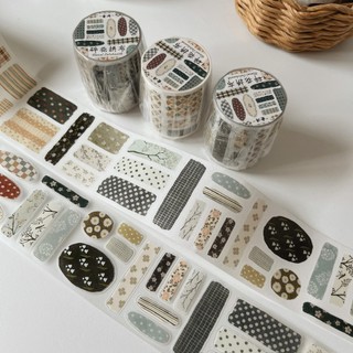Tape Yier nền hoa trang trí Floral patchwork