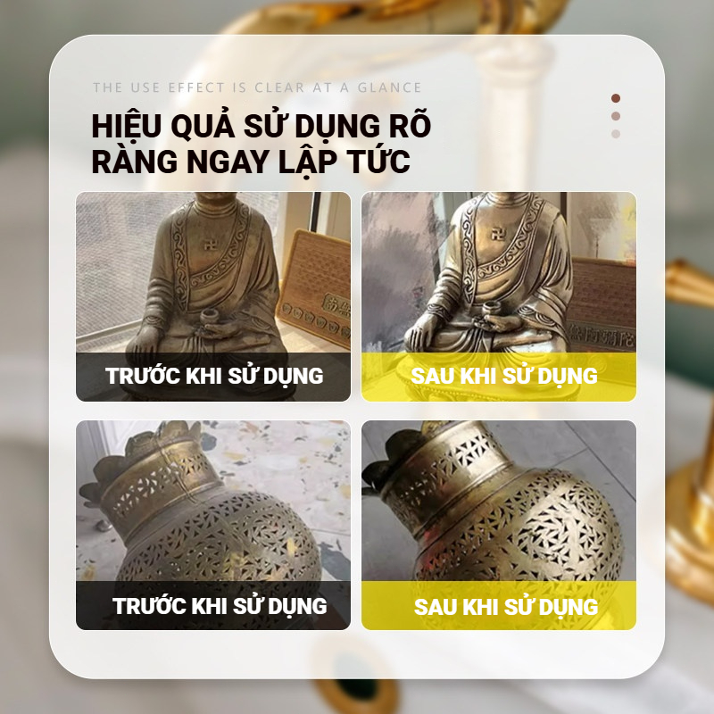 Tẩy rỉ sét đánh bóng kim loại - Làm sạch đồng, inox - Chống oxy hóa, phục hồi độ sáng - Hiệu quả nhanh - Cubi