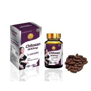 TPBVSK Chitosan 500mg L-Carnitin NCT3 Hộp 60 Viên Hỗ Trợ Kiểm Soát Cân Nặng Chính Hãng