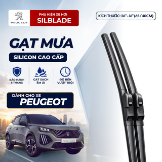 Gạt mưa ô tô Peugeot lưỡi gạt cao su Nhật Bản phủ Graphene
