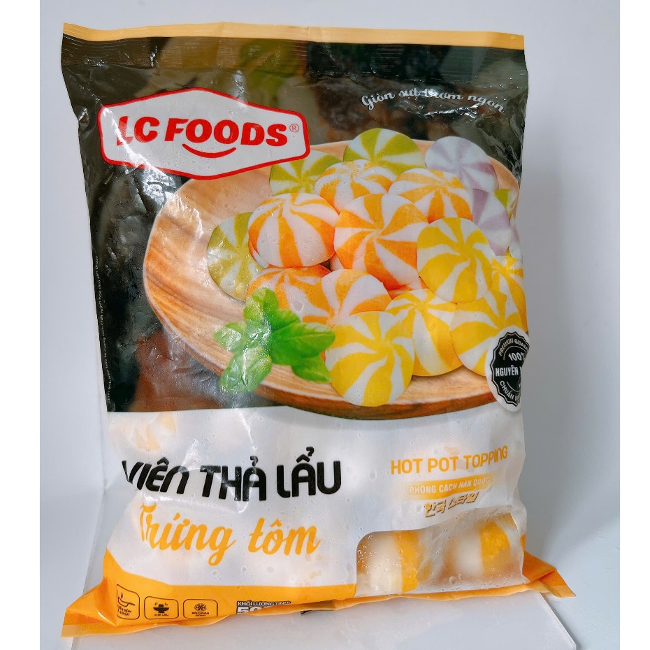 500g Bánh bao hải sản nhân tôm rong biển (màu vàng)