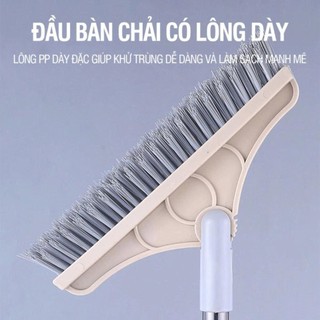 Chổi Chà Sàn Nhà Tắm Đa Năng 2in1 - Cây Gạt Nước Nhà Tắm Thông Minh Vệ Sinh Nhà Cửa Xoay 120 Độ