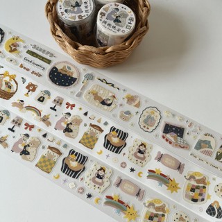 Washi tape PET tape tiệc ngủ Yier Hug goodnight