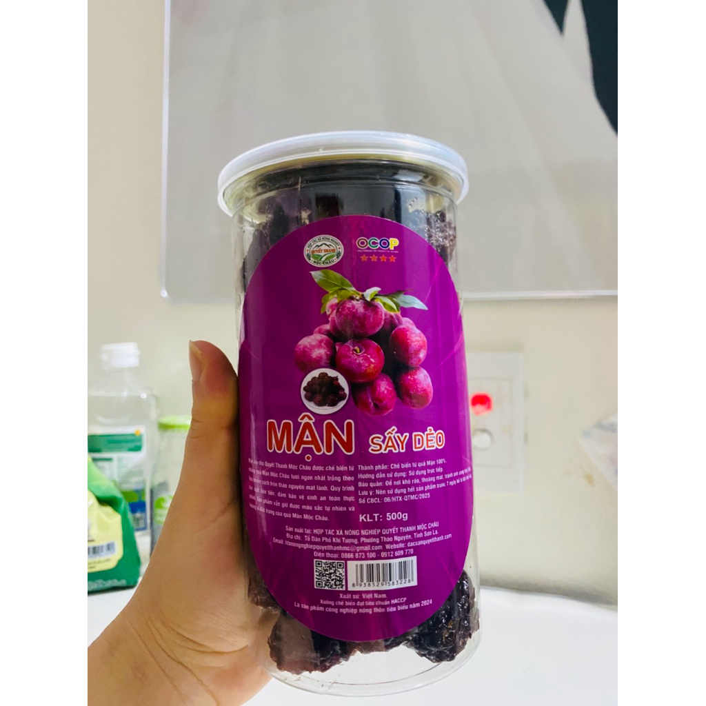 500gr Mận Sấy Dẻo Mộc Châu– Đặc Sản Tây Bắc - Mận sấy dẻo htx Quyết Thanh Quà Ngon Mỗi Ngày