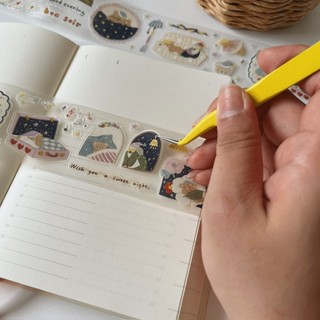 Washi tape PET tape tiệc ngủ Yier Hug goodnight