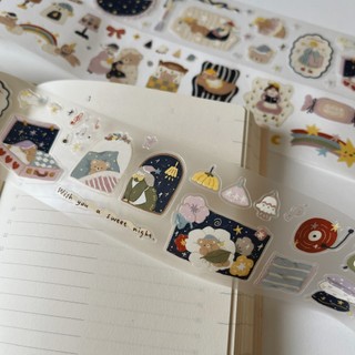Washi tape PET tape tiệc ngủ Yier Hug goodnight