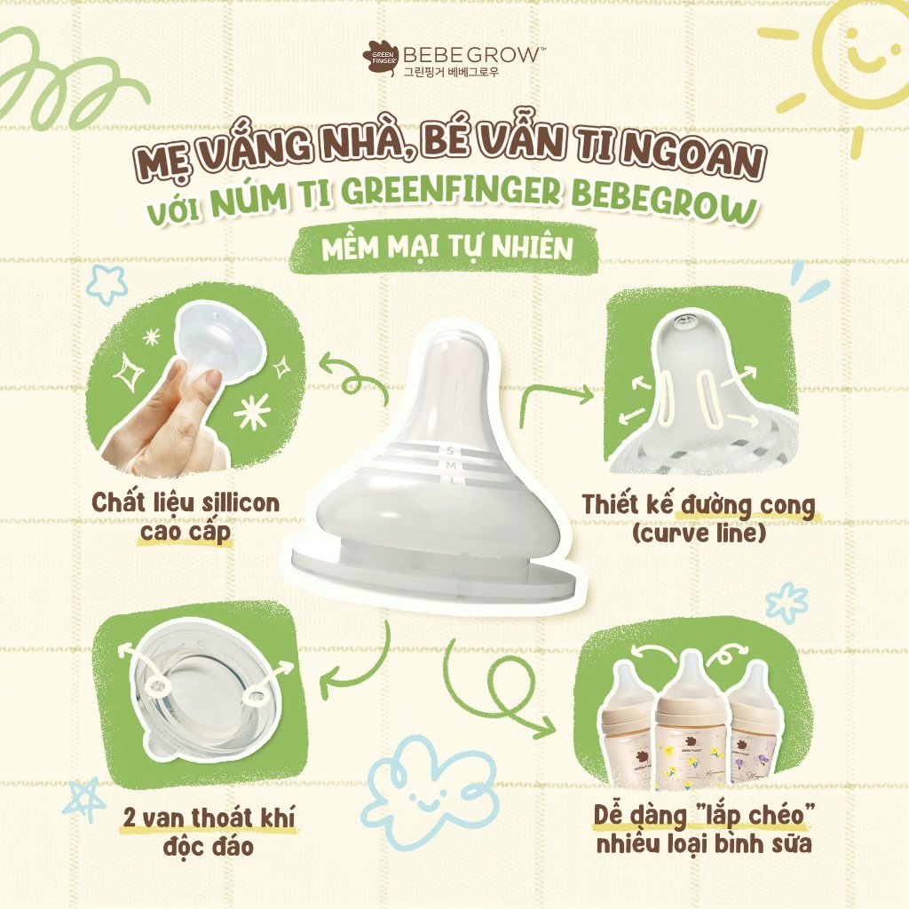 Núm ti Green Finger Hàn Quốc chính hãng đủ size S/M/L/LL