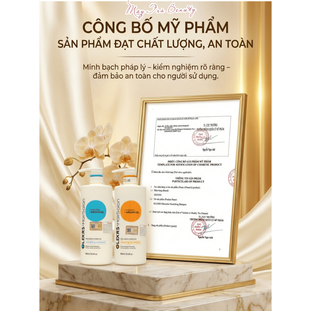 Dầu Gội Xả Olexrs Hair Salon Giảm rụng tóc, ngăn gàu, kiềm dầu, phục hồi hư tổn 500ml/960ml