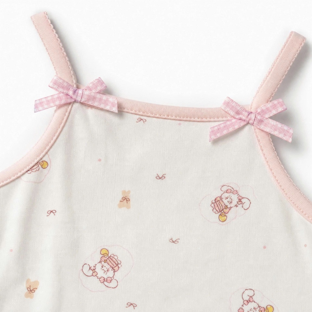 Bộ 2 Dây Thun Lạnh Bé Gái Tệu Kids - Set Đồ Mềm Mát Co Giãn Thoải Mái Mùa Hè Cho Bé 13 - 24kg