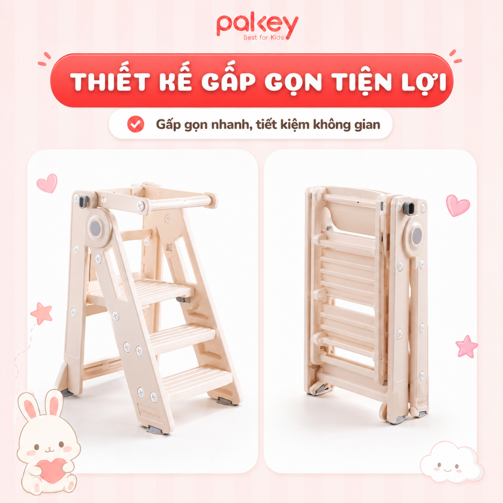 [HỎA TỐC] Ghế Tự Lập Tăng Chiều Cao Cho Trẻ, Thang Kê Chân Hỗ Trợ Bé Đánh Răng, Ăn Dặm Với Bàn Cao Tiện Lợi
