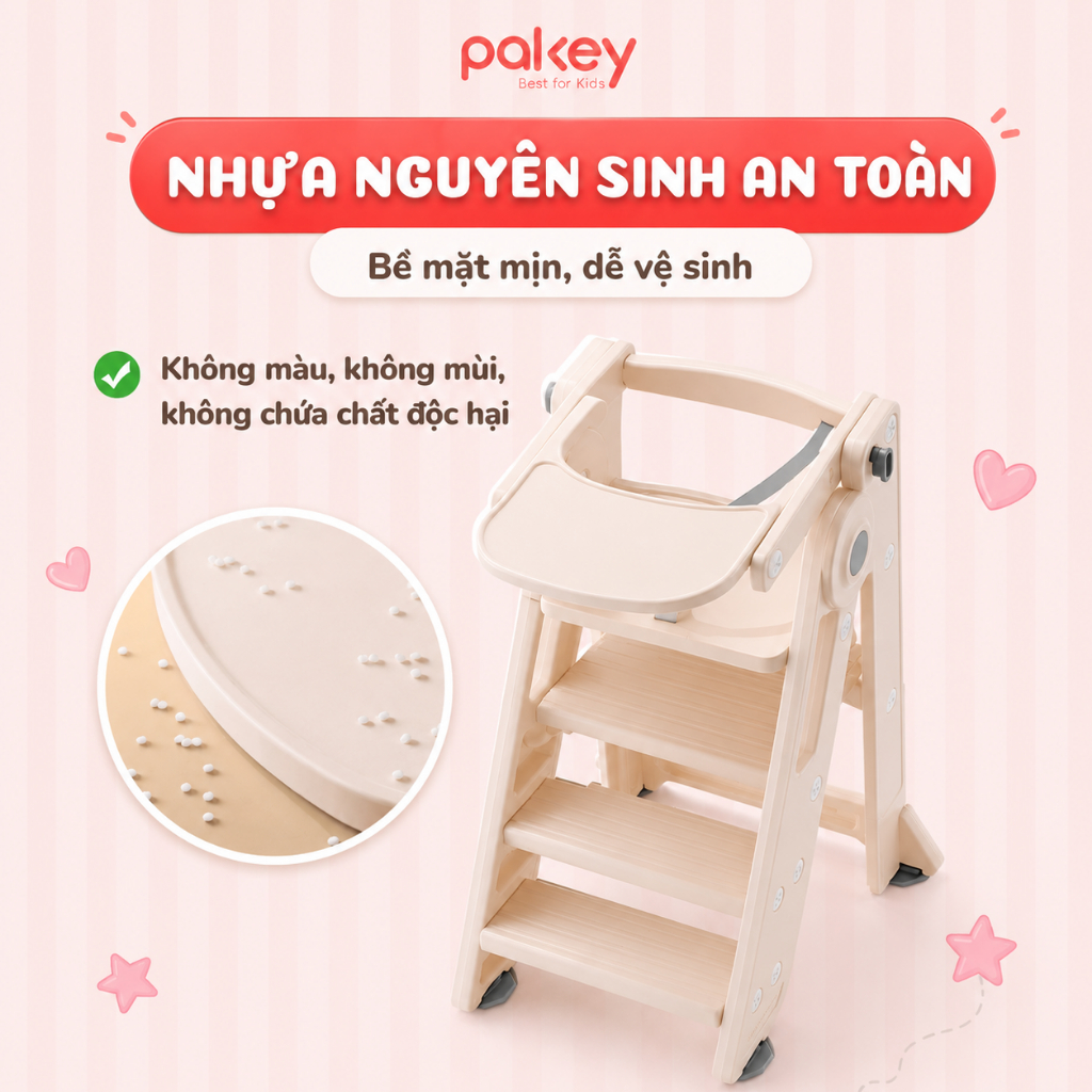[HỎA TỐC] Ghế Tự Lập Tăng Chiều Cao Cho Trẻ, Thang Kê Chân Hỗ Trợ Bé Đánh Răng, Ăn Dặm Với Bàn Cao Tiện Lợi