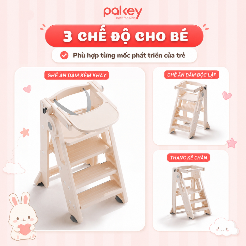 [HỎA TỐC] Ghế Tự Lập Tăng Chiều Cao Cho Trẻ, Thang Kê Chân Hỗ Trợ Bé Đánh Răng, Ăn Dặm Với Bàn Cao Tiện Lợi