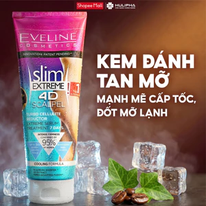 Kem Tan Mỡ Eveline Slim Extreme 4D Lấy Lại Vóc Dáng Cho Người Ít Vận Động, Ngồi Nhiều, Sau Sinh, Tuýp 250ml