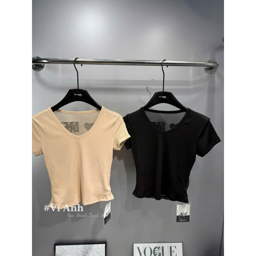 Áo cộc tay lưới chữ lưới lưng về sẵn hàng 2 màu  Free size m