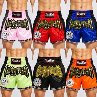 Quần Muay Fighter Cao Cấp - Hàng thủ công, vải dày, chất lượng - Muay Thai Shorts
