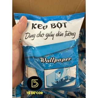 Keo bột chuyên dụng dùng thi công dán giấy dán tường, tranh dán tường tui 155g dính chắc chắn