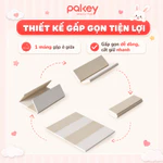 [5 MẢNH] Thảm Cho Bé Chơi Bằng Da PU Cao Cấp PAKEY, Đệm Thảm Dày 4cm Siêu Êm, Siêu Bền Phong Cách Hàn Quốc — ảnh 4