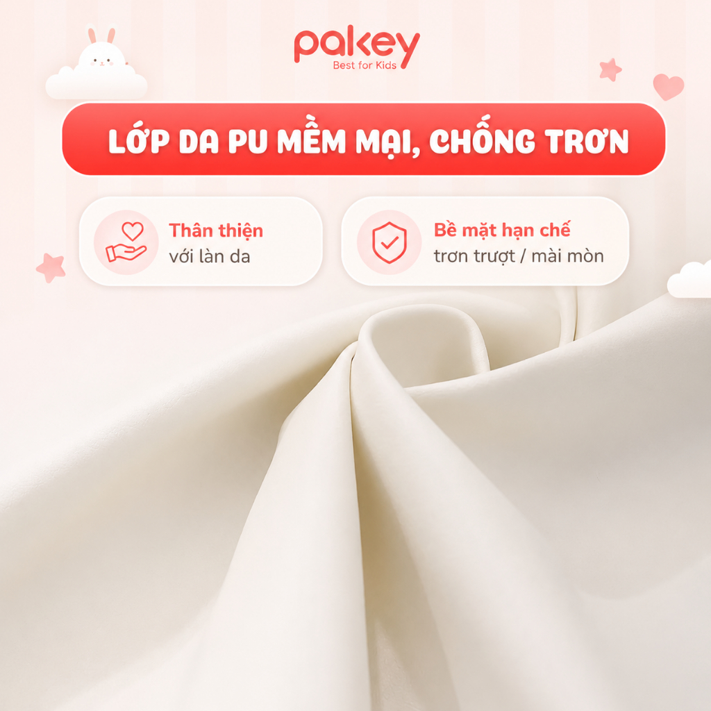 [NEW] Thảm Da PU Cao Cấp Dày 4cm, Thảm Gấp Gọn Lõi Xốp EPE Êm Ái, Da PU Mềm Mại Chống Trơn Trượt An Toàn Cho Bé
