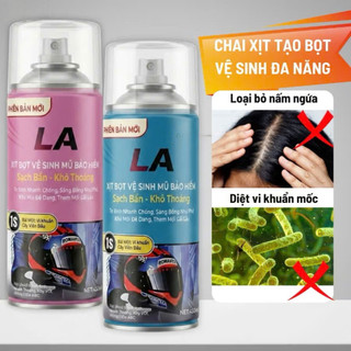 Chai Xịt Bọt Tuyết Vệ Sinh Mũ Nón Bảo Hiểm 450ml - Khử Mùi Hôi/Mầm Bệnh, Làm Sạch Nhanh Chóng