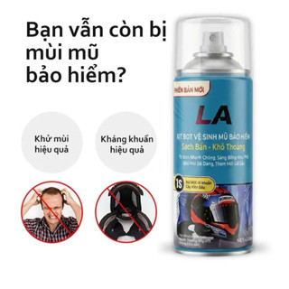 Chai Xịt Bọt Tuyết Vệ Sinh Mũ Nón Bảo Hiểm 450ml - Khử Mùi Hôi/Mầm Bệnh, Làm Sạch Nhanh Chóng