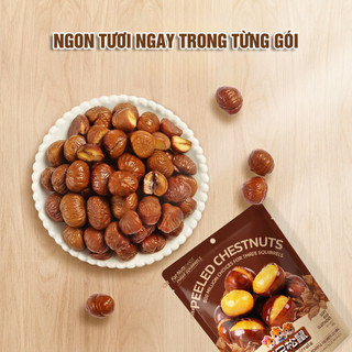 Combo 10 gói hạt dẻ Ba Con Sóc 40G ăn liền- Hạt dẻ luộc lột vỏ, hạt dẻ ngọt ăn vặt