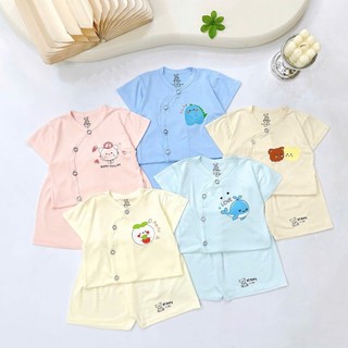 Bộ Đồ Sơ Sinh Ngắn Tay Chất Thun Lạnh Co Giãn Cho Bé Trai Bé Gái  Dịu Da Siêu Mềm Đa Dạng Họa Tiết - SS9