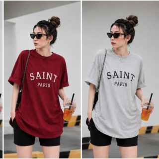 Áo thun phông 3158 nữ nam KONOVA chất liệu cotton khô in hình SAINT PARI