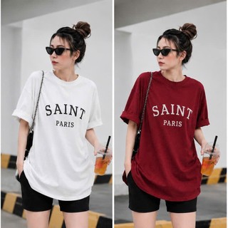Áo thun phông 3158 nữ nam KONOVA chất liệu cotton khô in hình SAINT PARI