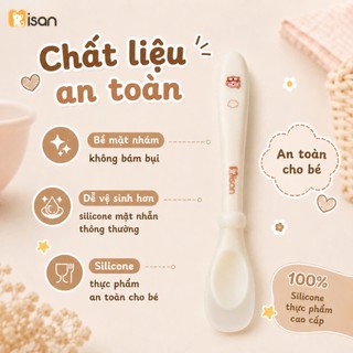 Thìa ăn dặm silicon cho bé MISAN bảo vệ nướu mềm mại, muỗng tập ăn dặm an toàn cho bé sơ sinh