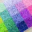 Bộ 264 hạt màu, dễ ủi, thích hợp cho nghệ thuật pixel, DIY và thủ công, bao gồm hộp đựng và vải ủi.