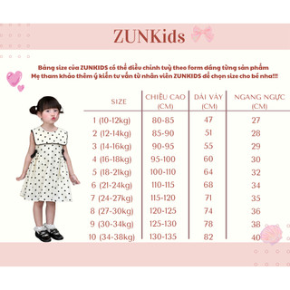 Đầm Bé Gái Hoa Nhí Cổ Thủy Thủ J26.6174A – Váy Xước Thái Mềm Mát, Nơ Xinh, Đầm Công Chúa