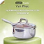 Quánh Inox Nguyên Khối 5 Lớp Sora 18cm Inochi Studio – Inox 304, Không Phủ Chống Dính, Dùng Bếp Từ