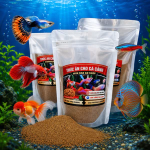 CÁM CÁ CẢNH HẠT NHỎ ĐẠM 42% 500G-1KG CÁM NỔI CHO CÁ 7 MÀU / Betta/Neon/Mún/Đuôi Kiếm/Sọc Ngựa/Molly