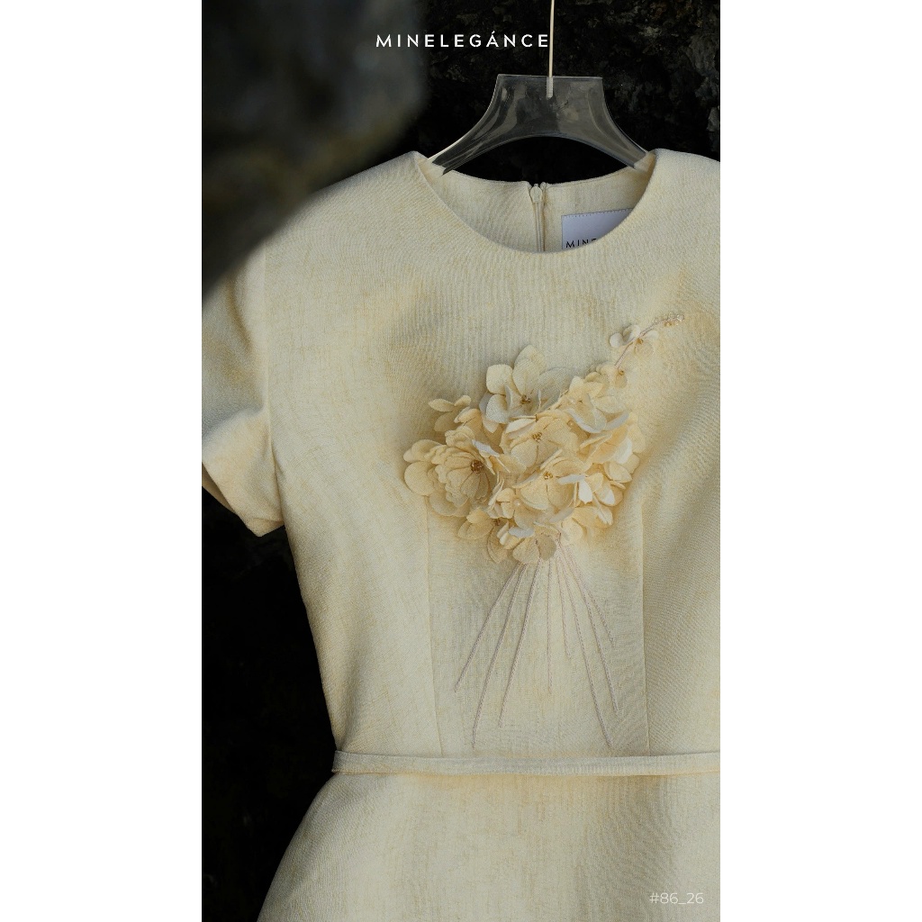 MINELEGÁNCE | VÁY CHỮ A DÁNG NGẮN SANG TRỌNG, THANH LỊCH - MIN86