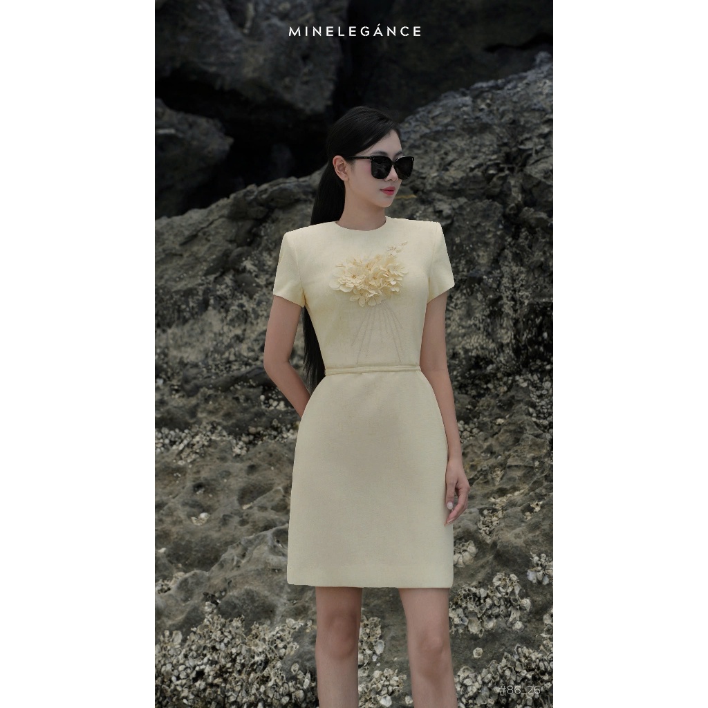 MINELEGÁNCE | VÁY CHỮ A DÁNG NGẮN SANG TRỌNG, THANH LỊCH - MIN86