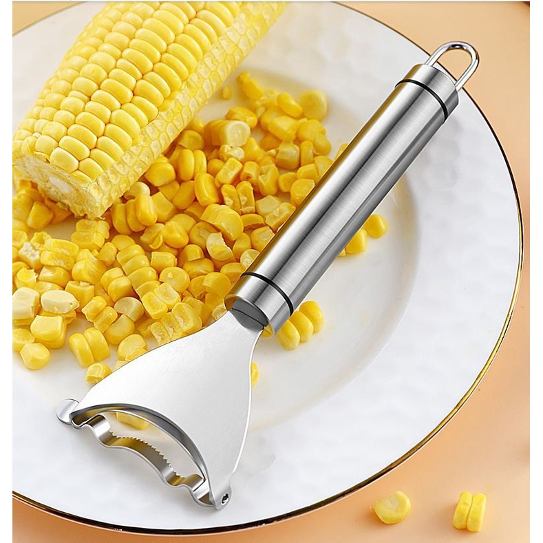 Dụng Cụ Tách Hạt Bắp/Ngô Bằng Inox Không Gỉ - Bào Ngô Siêu Tốc, Tiện Lợi Cho Nhà Bếp