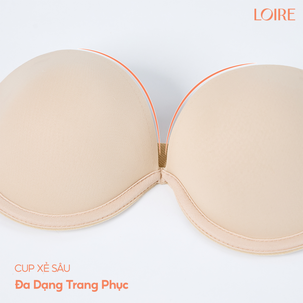 [CHỐNG TỤT]Áo Quây Chống Tụt Loire Đệm Dày 2cm Nâng Ngực Dây Lưng Thun Kép BRQ06 Mặc Đi Biển/Tiệc