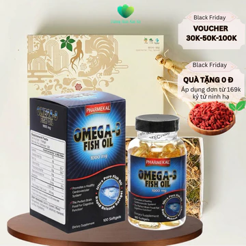 Viên Uống Dầu Cá Pharmekal Omega 3 Fish Oil 1000mg 100 viên