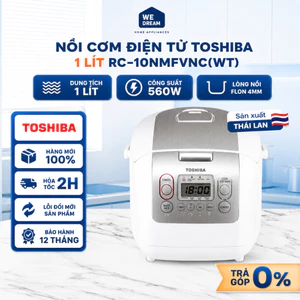Nồi Cơm Điện Tử Toshiba RC-10NMFVN(WT) 1L - Hàng Chính Hãng
